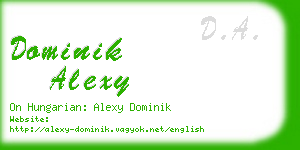 dominik alexy business card